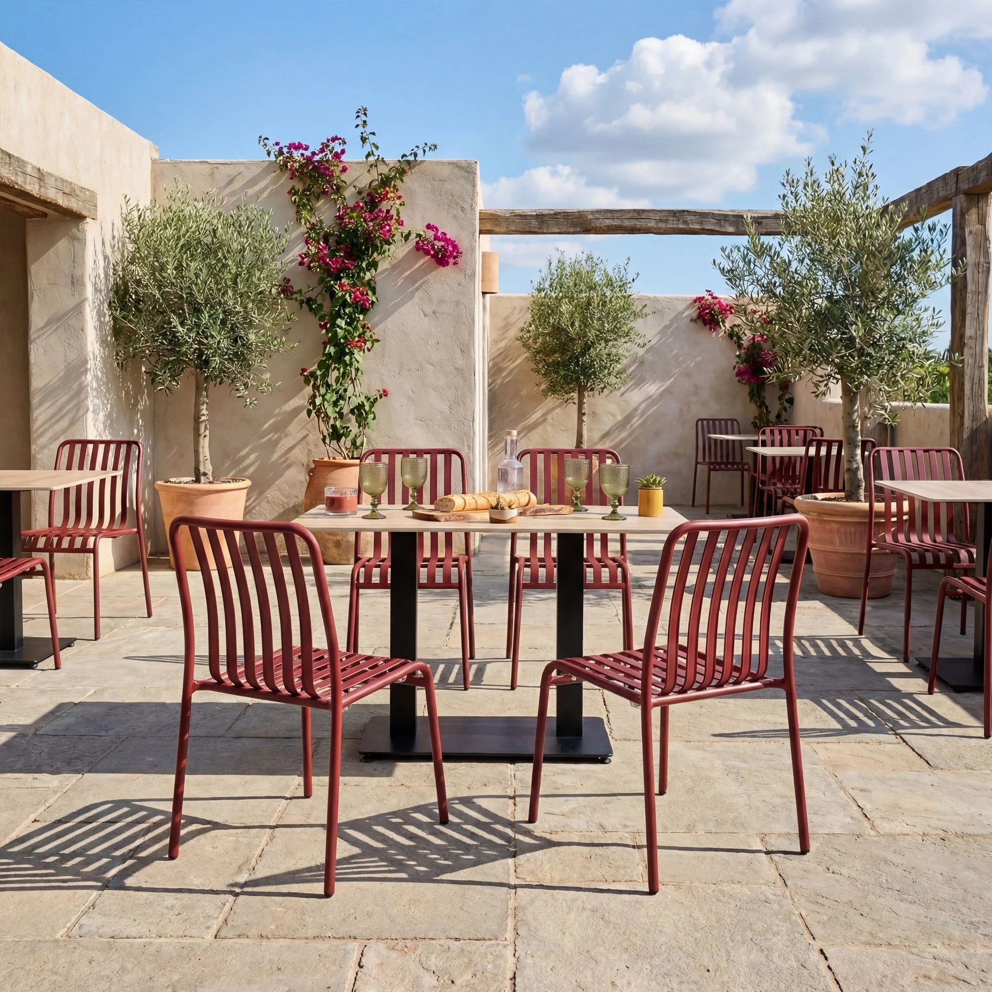 Henley Side Chair Red Extrema Premium Square