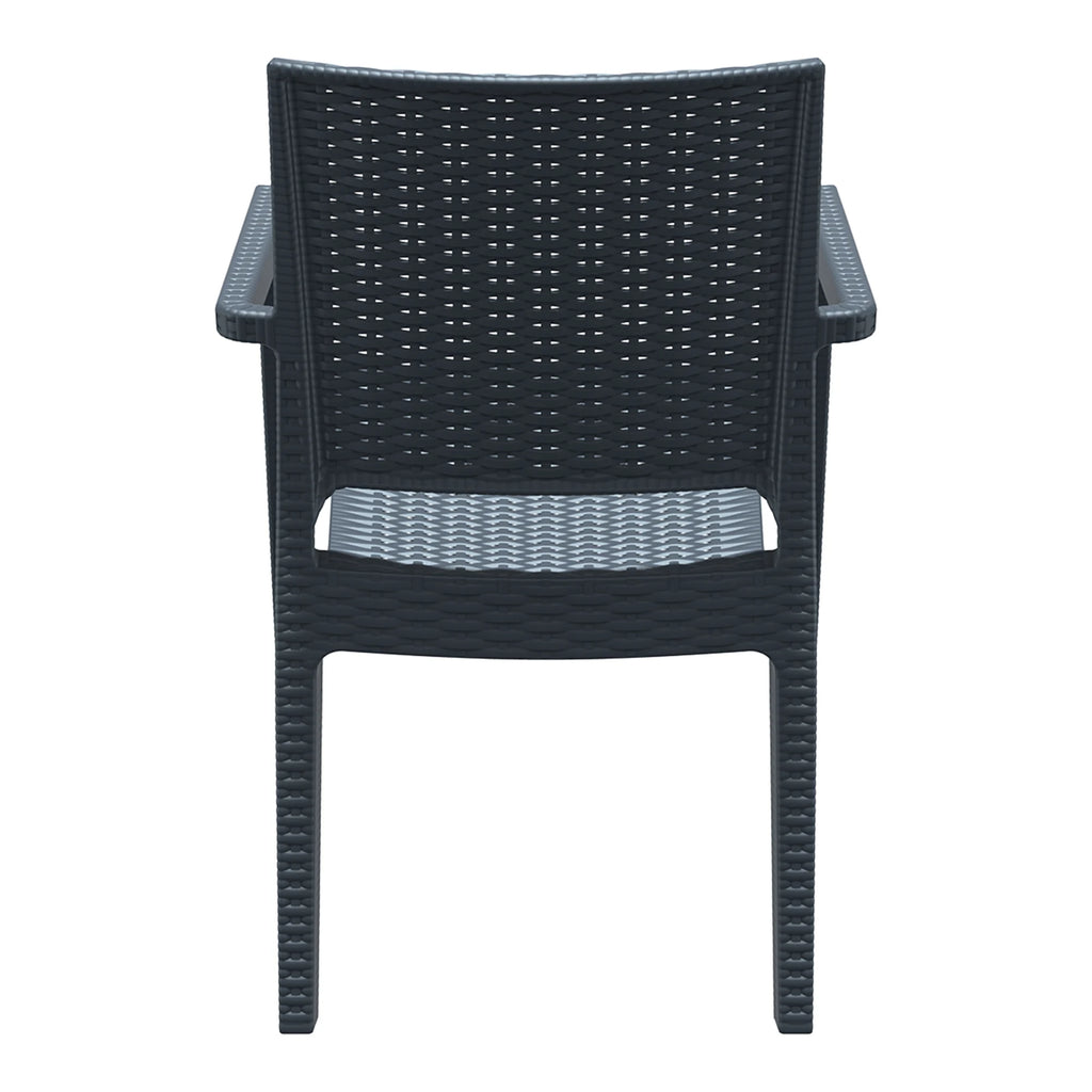Ibiza Armchair Dark Grey Back