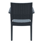 Ibiza Armchair Dark Grey Back