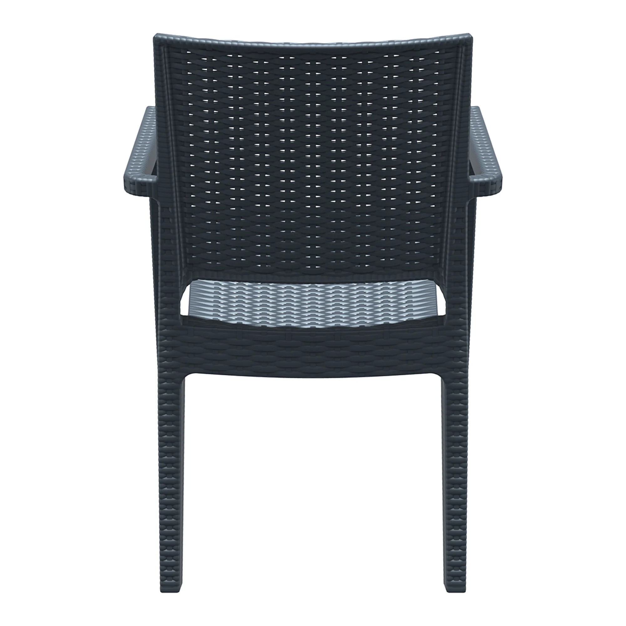 Ibiza Armchair Dark Grey Back