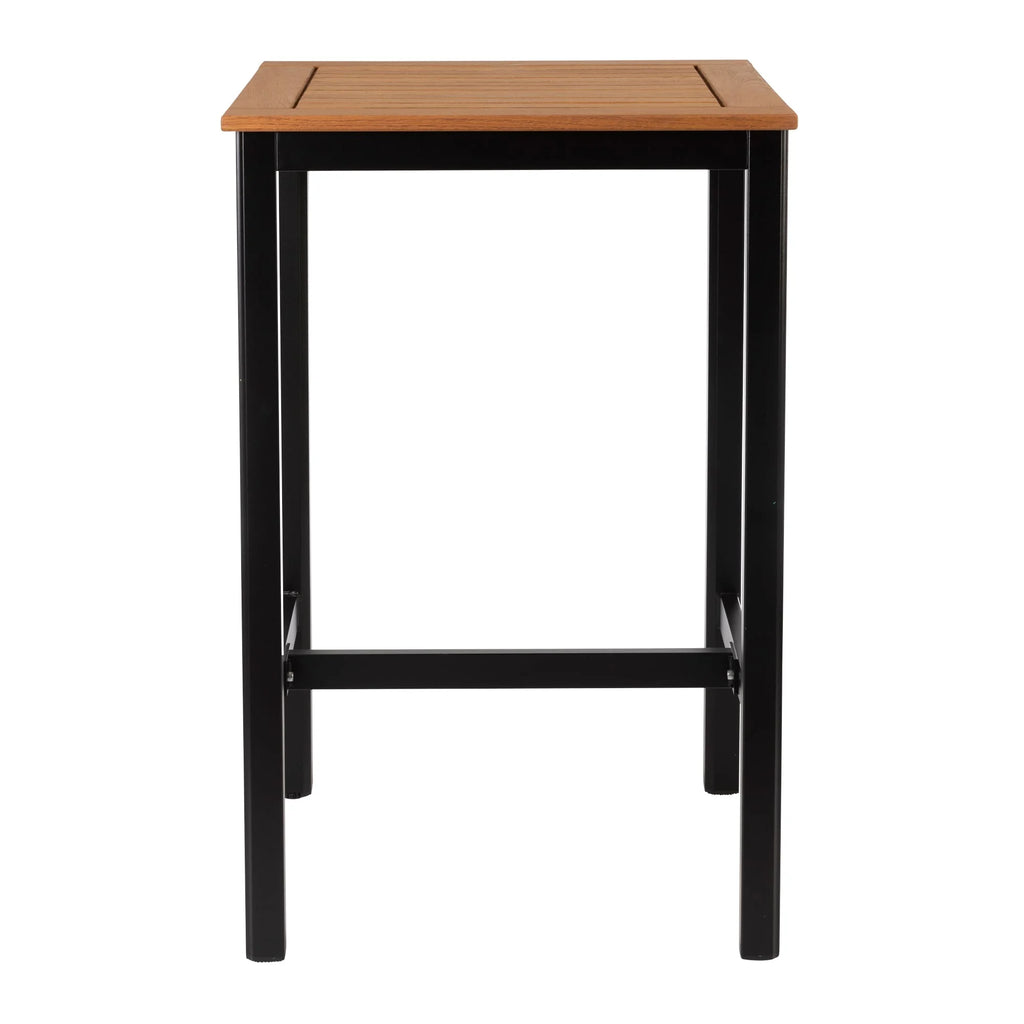 Ice Poseur Height Table Square Tuska Top Black Base Side