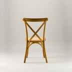 Nordic oak crossback chair – rattan seat pad