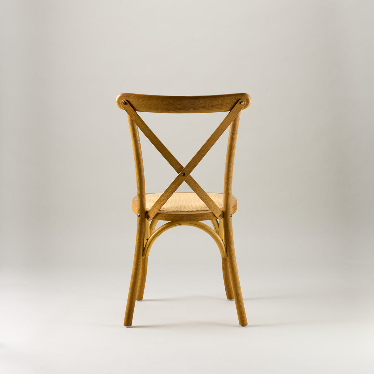 Nordic oak crossback chair – rattan seat pad