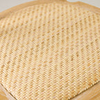 Natural Elm crossback chair – rattan seat pad