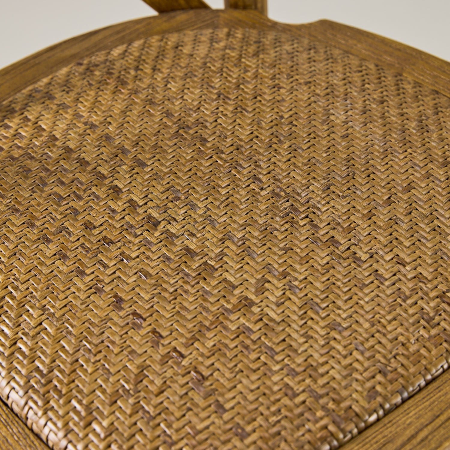 Antique black crossback chair – rattan seat pad