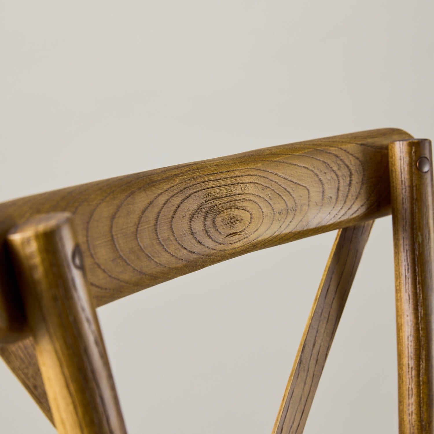 Antique black crossback chair – rattan seat pad