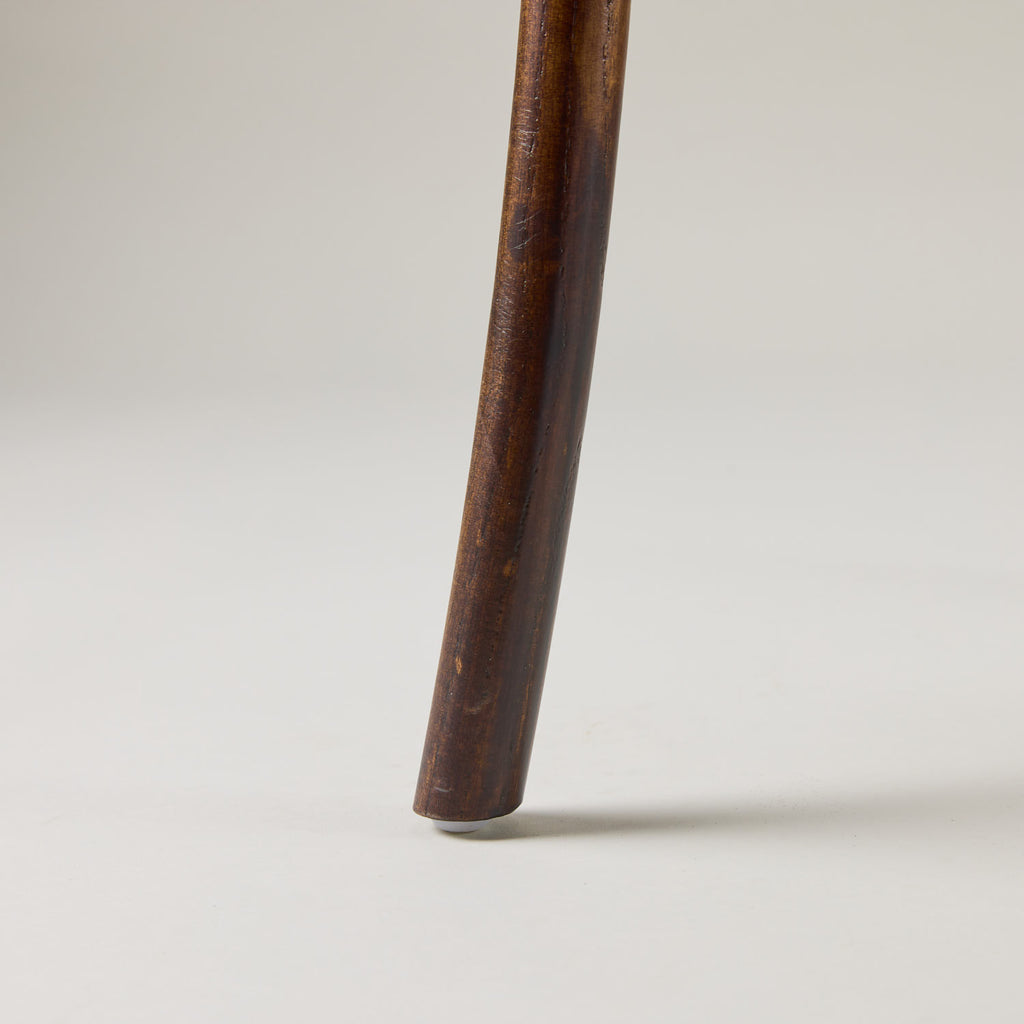 Walnut crossback chair – rattan seat pad