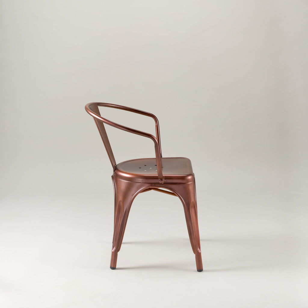 Paris cafe chair with arms – Vintage copper