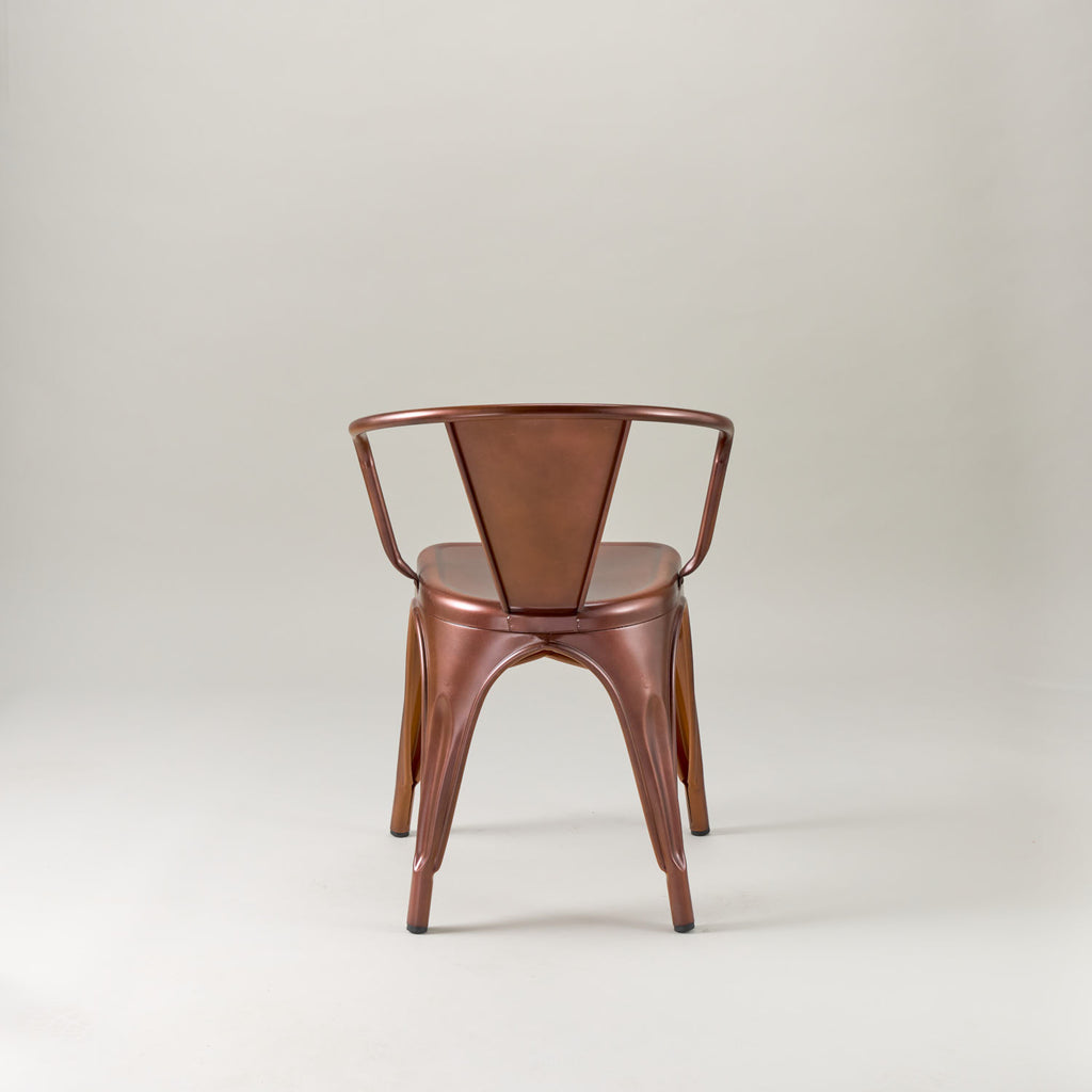 Paris cafe chair with arms – Vintage copper
