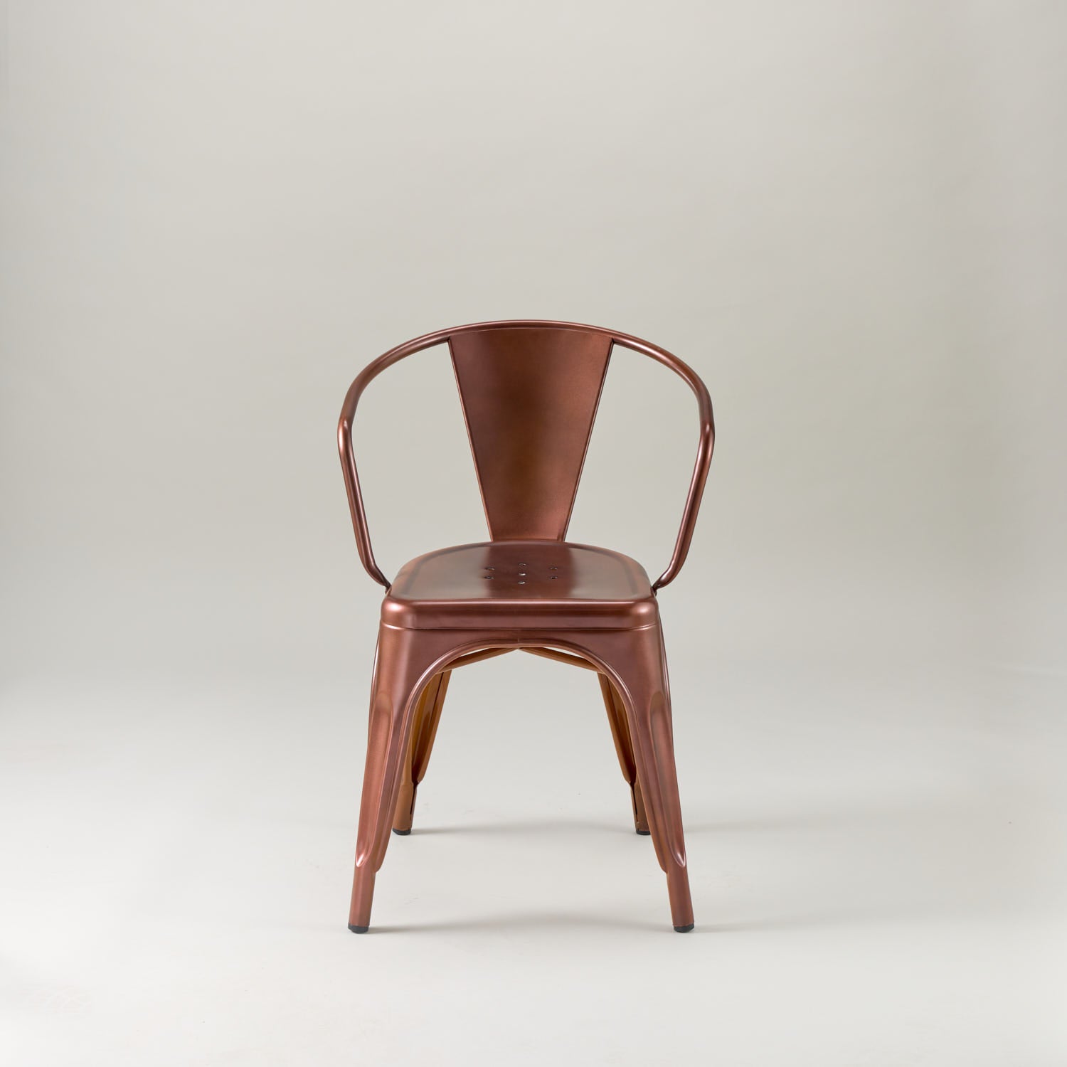 Paris cafe chair with arms – Vintage copper