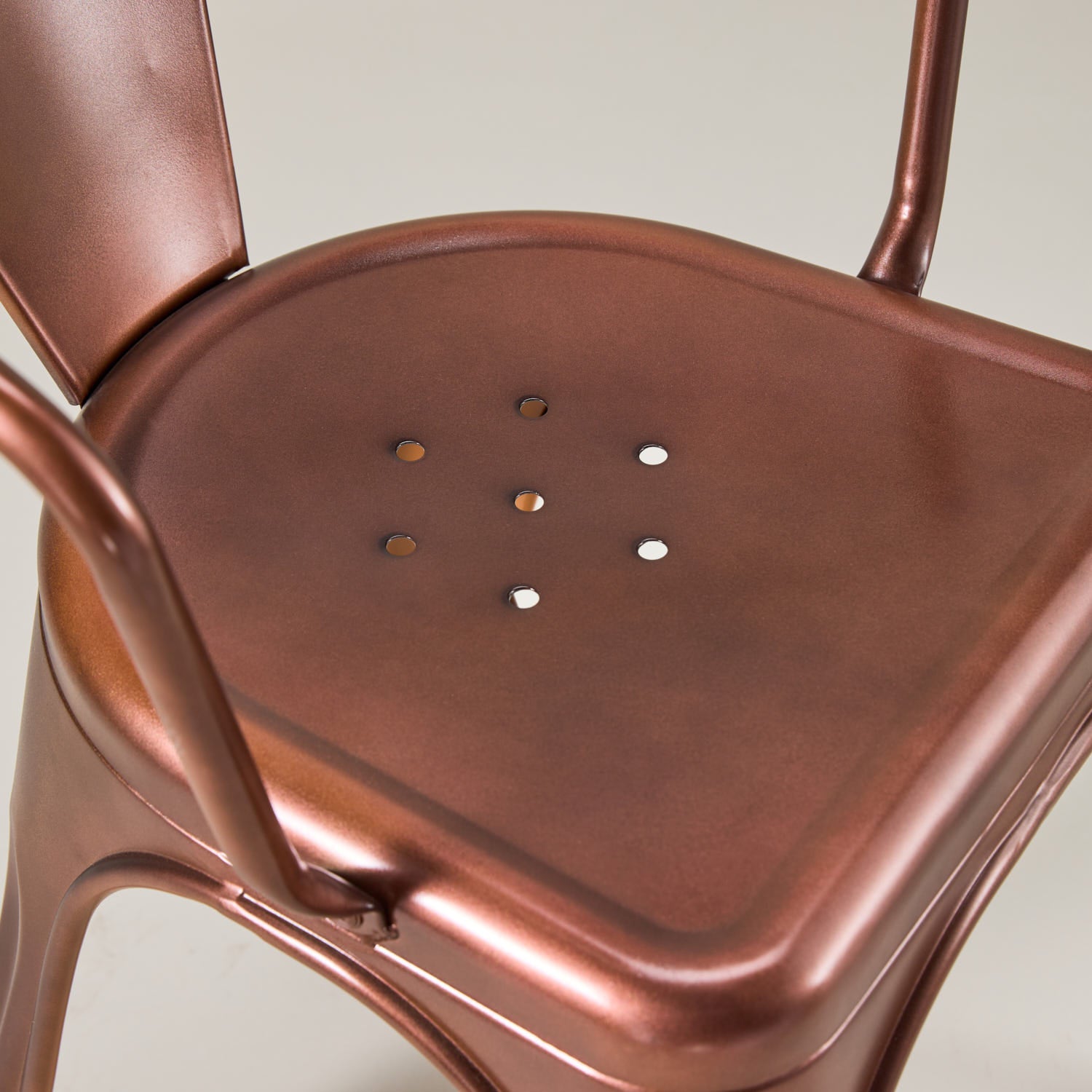 Paris cafe chair with arms – Vintage copper