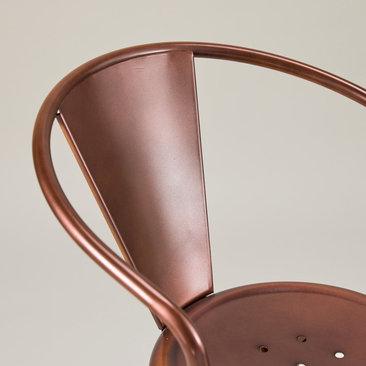 Paris cafe chair with arms – Vintage copper
