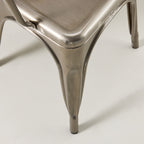 Paris cafe chair with arms – Gunmetal