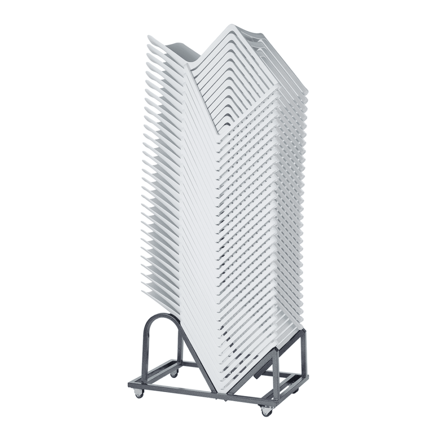 Kasar Stacking Side Chair Trolley And Chairs