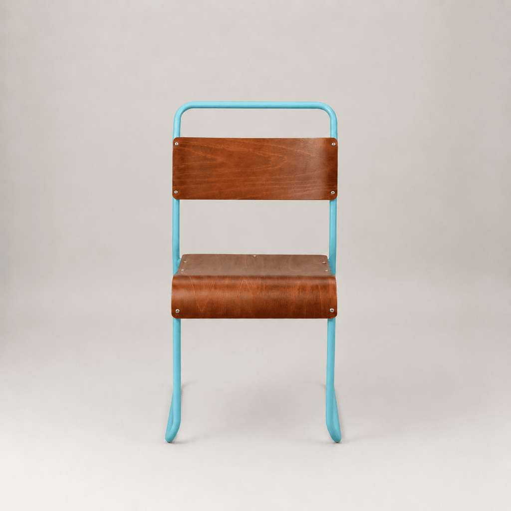 Retro canteen chair – Light blue
