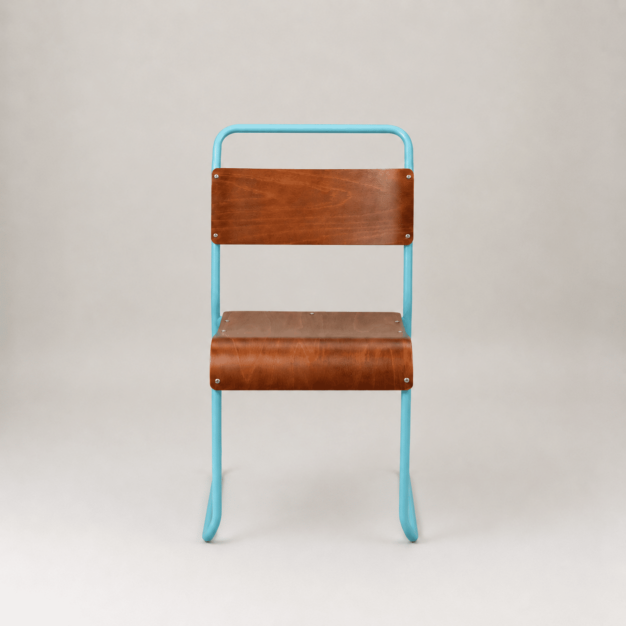 Retro canteen chair – Light blue