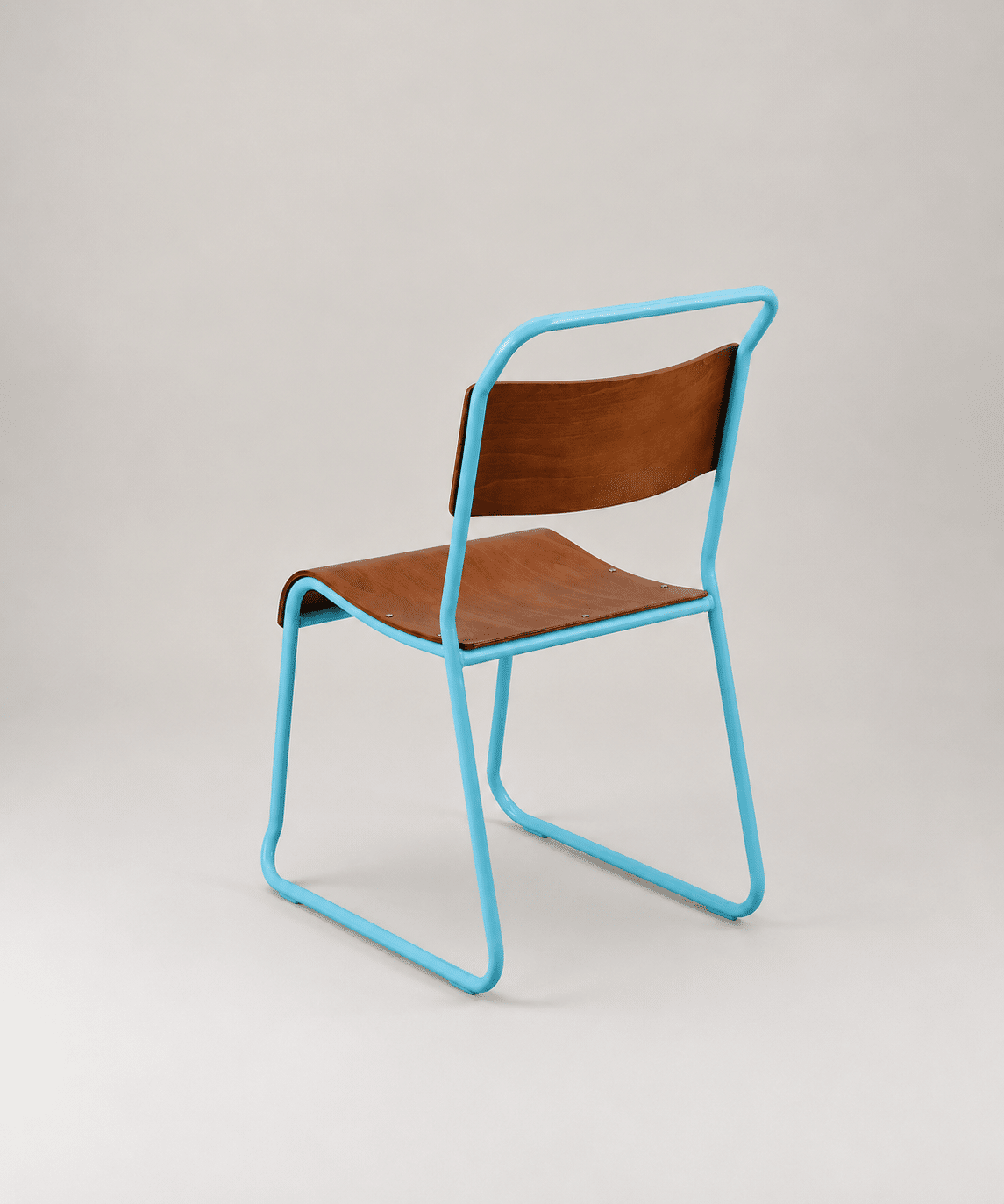 Retro canteen chair – Light blue