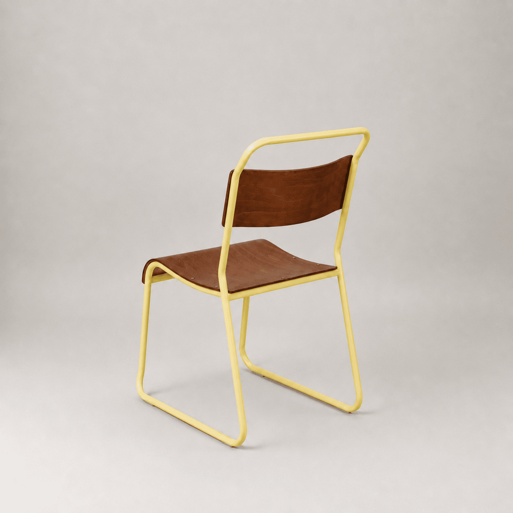 Retro canteen chair – Light Yellow