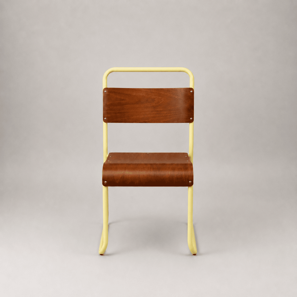 Retro canteen chair – Light Yellow