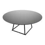 Linea Dining Table Round 180cm Dia Black Black Mfc Top