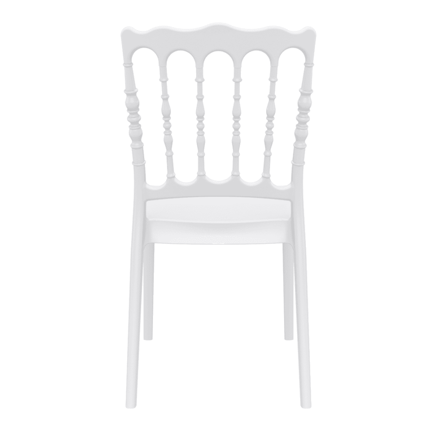 Napoleon Side Chair White Back