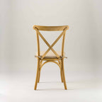 Natural Elm crossback chair – tie on seat pad