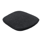 Nina Stacking Side Chair Black Seat Pad