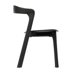 Nina Stacking Side Chair Black Side