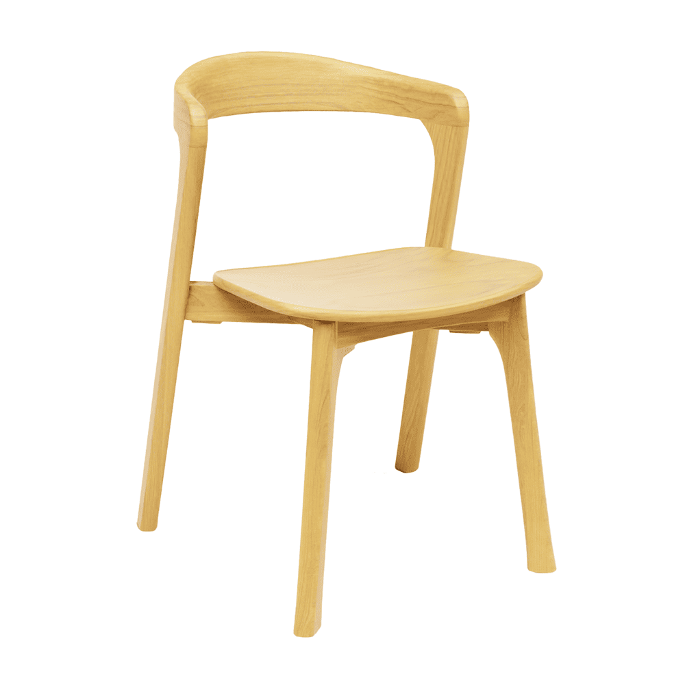 Nina Stacking Side Chair Natural
