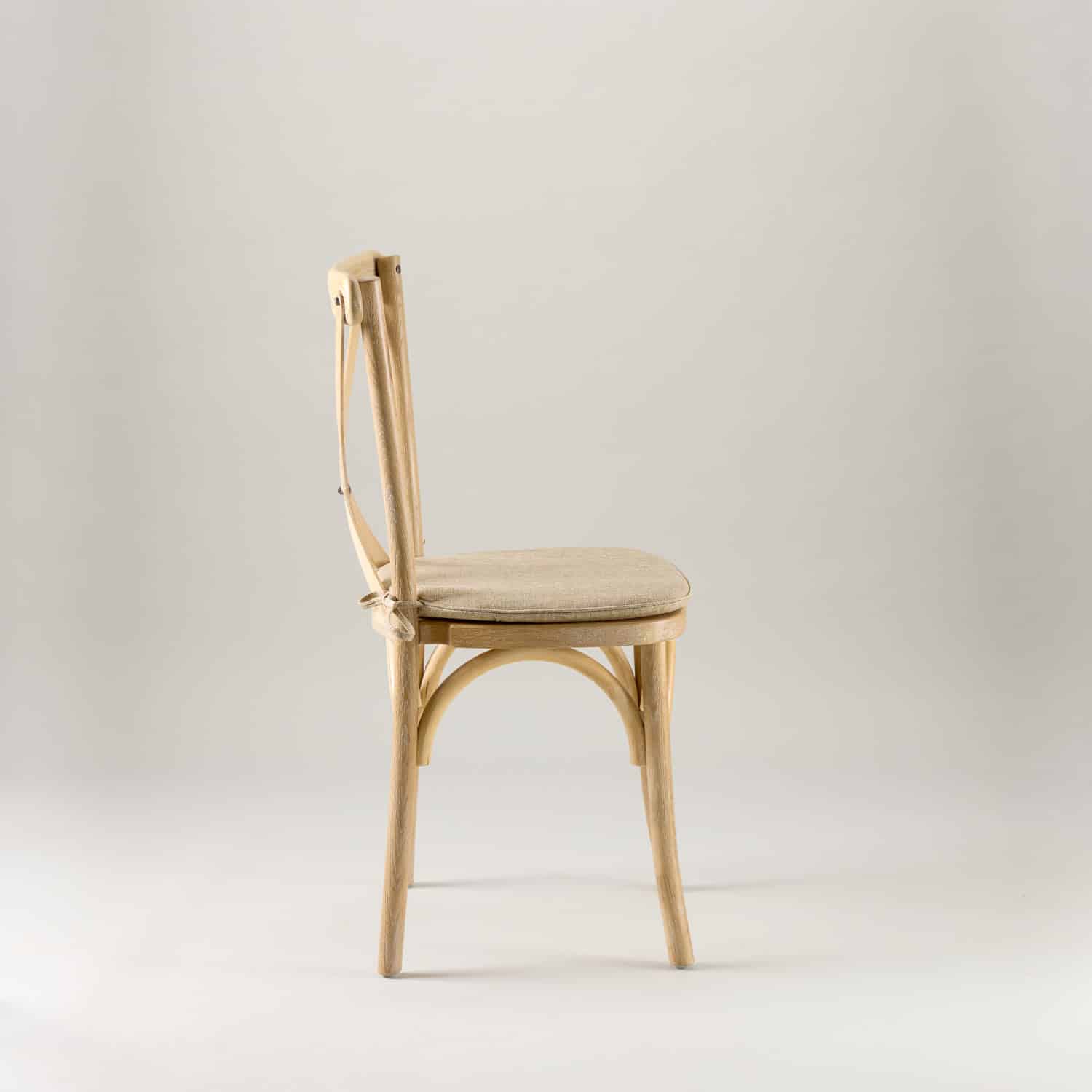 Nordic oak crossback chair – tie on seat pad