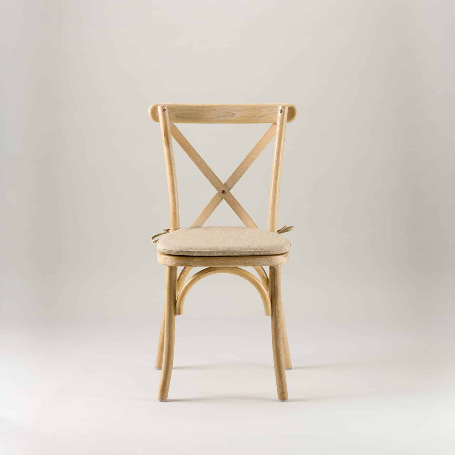 Nordic oak crossback chair – tie on seat pad