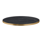 Omega Laminate Table Top - Black Marble