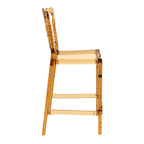 Opera Bar Stool 65 Amber Transparent Side