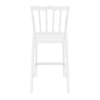 Opera Bar Stool 65 Glossy White Back