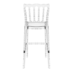 Opera Bar Stool 75 Clear Transparent Back