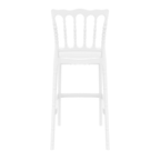 Opera Bar Stool 75 Glossy White Back