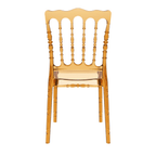 Opera Side Chair Amber Transparent Back