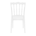 Opera Side Chair Glossy White Back