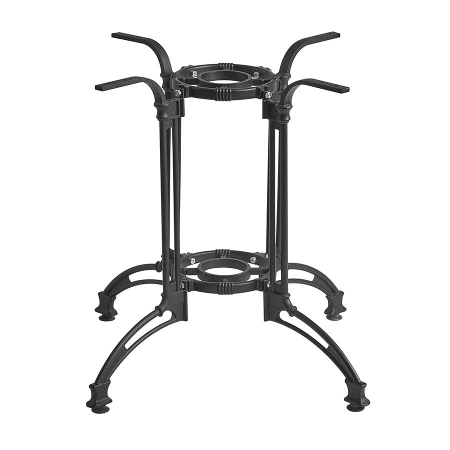 ORLEANS - 4 Leg Table Base - Black Aluminium - Large Dining