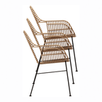 Palm Stacking Armchair Natural Stacking