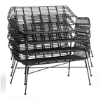 Palm Stacking Bench Black Stacking 1