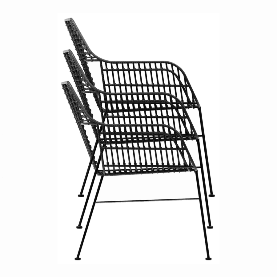 Palm Stacking Bench Black Stacking 2