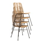Palm Stacking Side Chair Natural Stacking