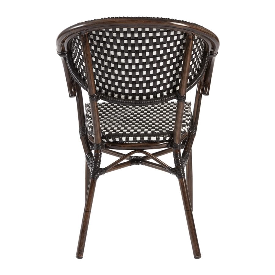 Panda Armchair Black And White Back (2)