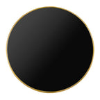 parisian table tops black gold rim top view