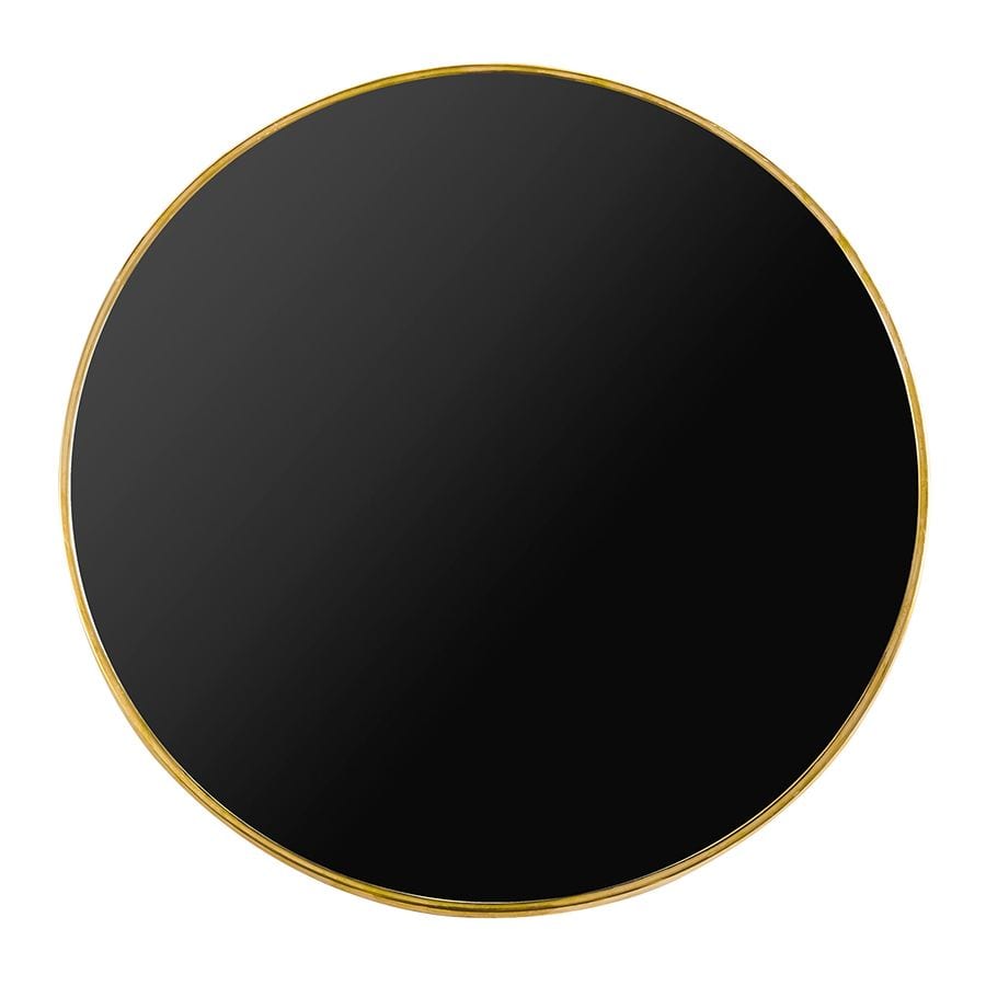 parisian table tops black gold rim top view