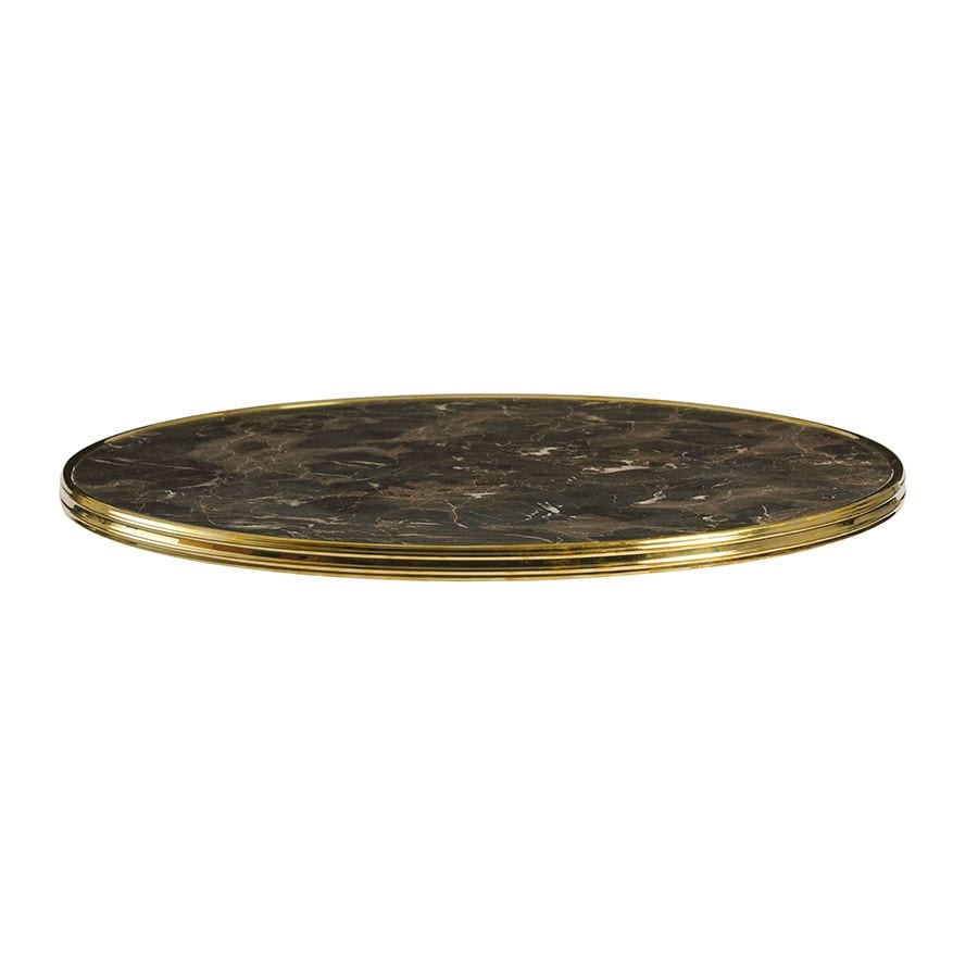 PARISIAN - Dark Marble - Gold metal rim