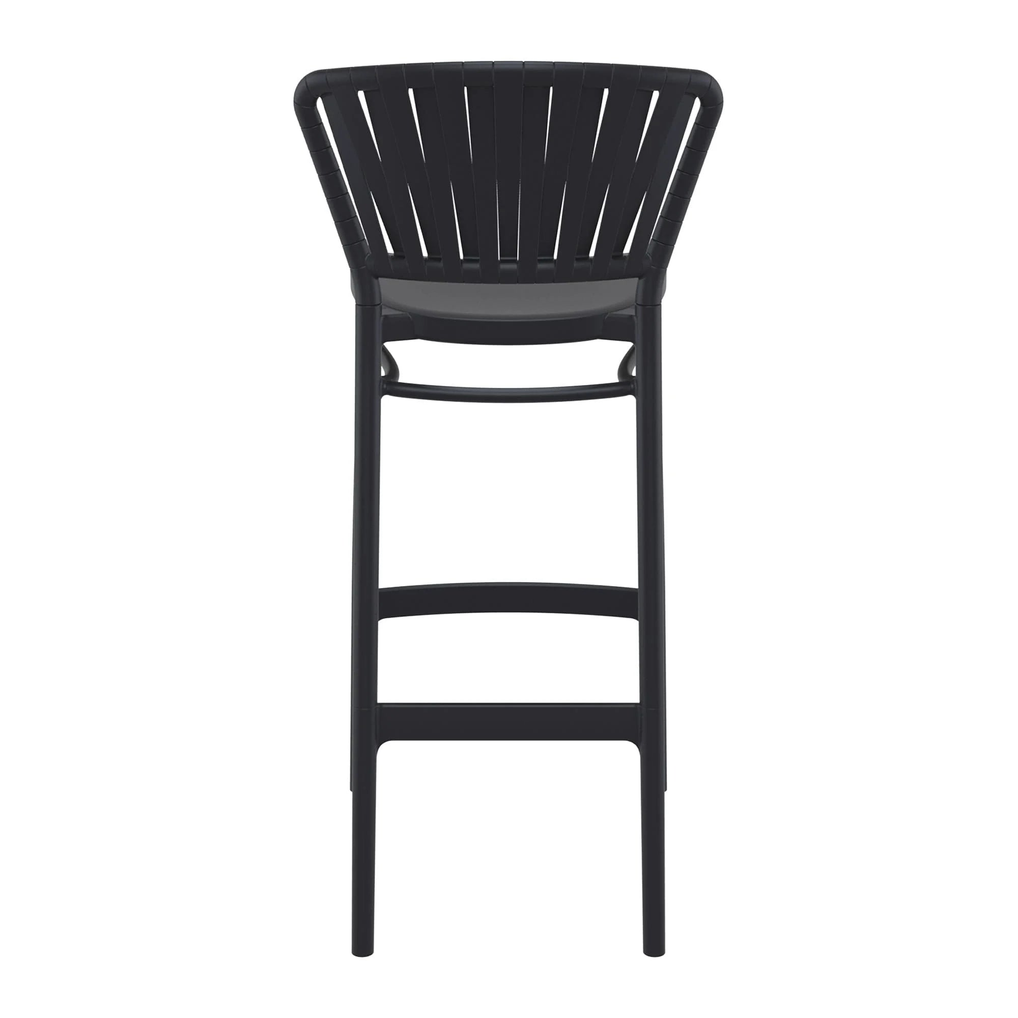 Portofino Bar Stool 75 Black Back