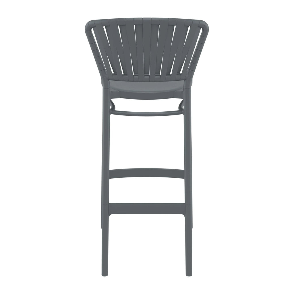 Portofino Bar Stool 75 Dark Grey Back