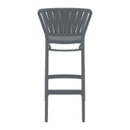 Portofino Bar Stool 75 Dark Grey Back